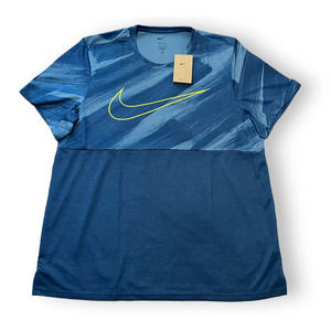 Nike Sportswear Dri-Fit Training Top Tee Shirt Blue Men Size XL DR8803-469 Nwt